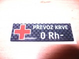 Převoz krve 0 Rh-